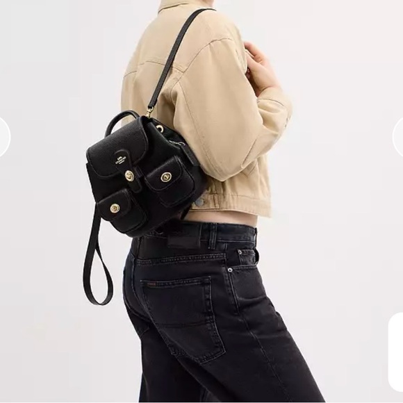 Coach Hadley Black Mini Backpack - Picture 2 of 10